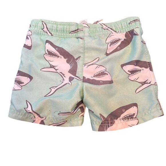 Carter's Toddler Shark Print Swim Shorts Size 2T Multicolor - Picture 2 of 4